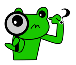 Frog and friends of greeting sticker. sticker #2674267