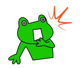 Frog and friends of greeting sticker. sticker #2674270