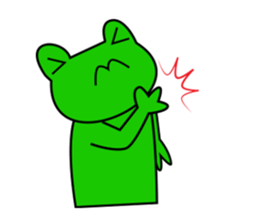 Frog and friends of greeting sticker. sticker #2674276