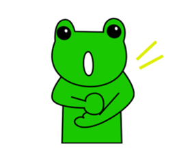 Frog and friends of greeting sticker. sticker #2674282