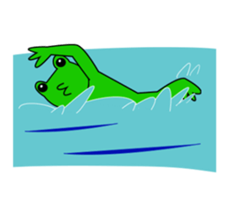 Frog and friends of greeting sticker. sticker #2674285