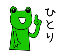 Frog and friends of greeting sticker. sticker #2674287