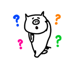White pig chan sticker #2674376