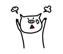 White pig chan sticker #2674388
