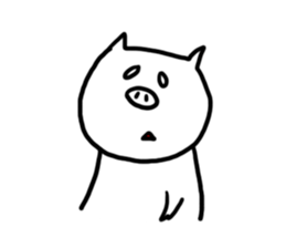 White pig chan sticker #2674390
