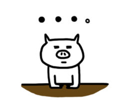 White pig chan sticker #2674392