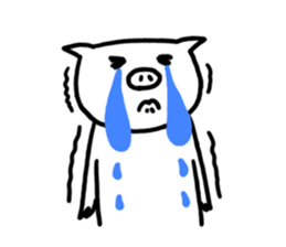 White pig chan sticker #2674394