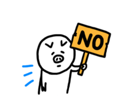 White pig chan sticker #2674410