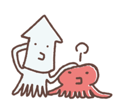 Squid&Octopus-ver.o sticker #2675305