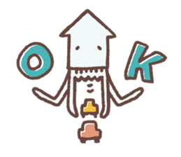 Squid&Octopus-ver.o sticker #2675317