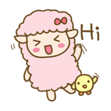 Sheep and Chick (English) sticker #2675613