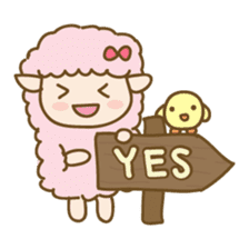 Sheep and Chick (English) sticker #2675627