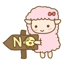 Sheep and Chick (English) sticker #2675628