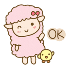 Sheep and Chick (English) sticker #2675629