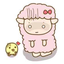 Sheep and Chick (English) sticker #2675633