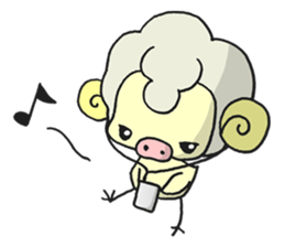 Kawaii Kawaii Sheep sticker #2677979