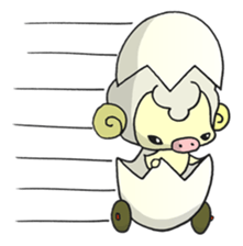 Kawaii Kawaii Sheep sticker #2677983