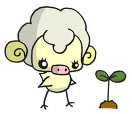 Kawaii Kawaii Sheep sticker #2677985