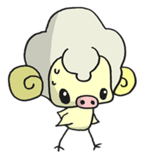 Kawaii Kawaii Sheep sticker #2677987