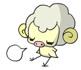 Kawaii Kawaii Sheep sticker #2677988