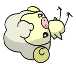 Kawaii Kawaii Sheep sticker #2677995