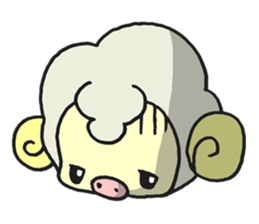Kawaii Kawaii Sheep sticker #2677998