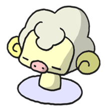 Kawaii Kawaii Sheep sticker #2677999