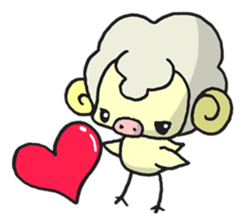 Kawaii Kawaii Sheep sticker #2678009
