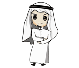 Arab guy , Keffiyeh lover (Arabic ver.) sticker #2678092