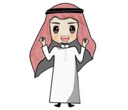 Arab guy , Keffiyeh lover (Arabic ver.) sticker #2678093