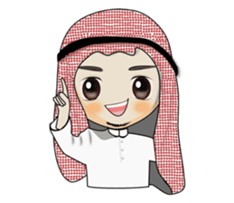 Arab guy , Keffiyeh lover (Arabic ver.) sticker #2678098