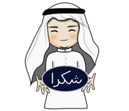 Arab guy , Keffiyeh lover (Arabic ver.) sticker #2678129