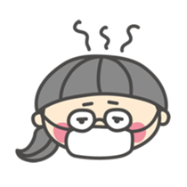 go!go!girl with glasses sticker #2678342