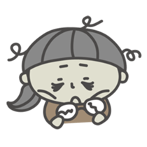 go!go!girl with glasses sticker #2678344