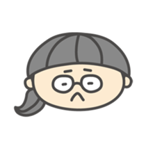 go!go!girl with glasses sticker #2678351