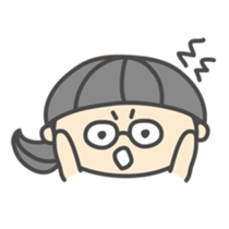 go!go!girl with glasses sticker #2678352