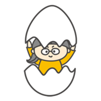 go!go!girl with glasses sticker #2678364