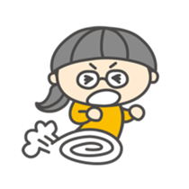 go!go!girl with glasses sticker #2678365