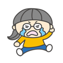 go!go!girl with glasses sticker #2678366