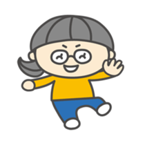 go!go!girl with glasses sticker #2678370