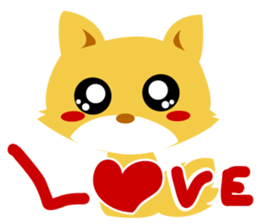 Pretty fox sticker #2678412