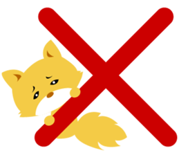 Pretty fox sticker #2678428