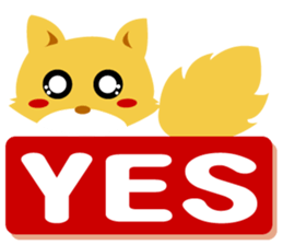 Pretty fox sticker #2678429