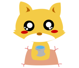 Pretty fox sticker #2678433