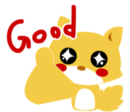 Pretty fox sticker #2678447