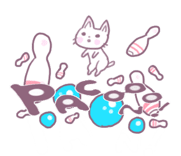 Bowling Cat Bounya sticker #2678726