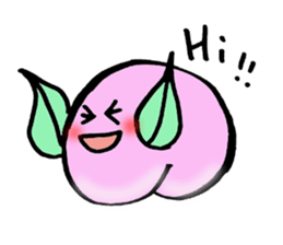 Momo (Peach) from Okayama sticker #2678824