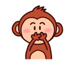 Monkey of Tochigi dialect Sticker sticker #2678937