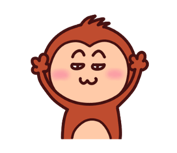 Monkey of Tochigi dialect Sticker sticker #2678938
