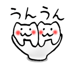 His and her bowl sticker #2680269